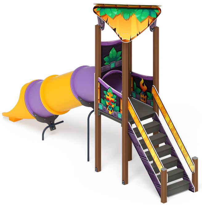 ВОЛШЕБНЫЙ ГОРОД (Майя) горка тоннельная (H=1500) ИО 44.19.01-01