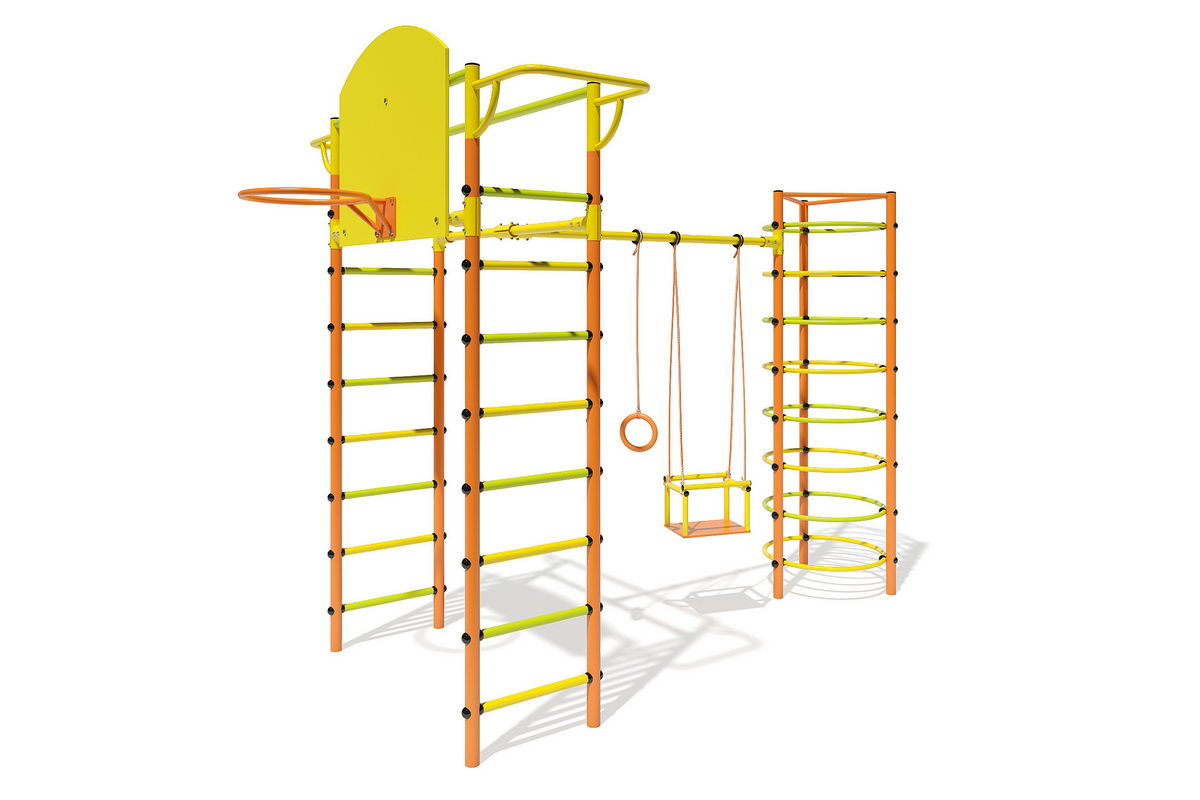 ДСК "Маугли - 11-01" синий с разноцветными ступенями