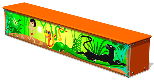 Ящик-скамья ZION для теневых навесов Маугли