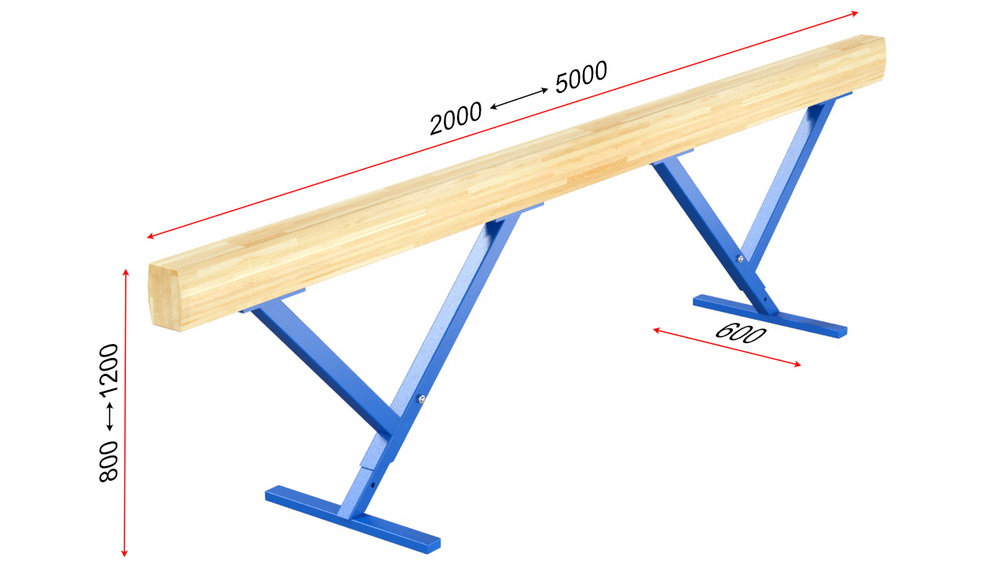 Бревно гимнастическое высокое переменной высоты (04.10.05)