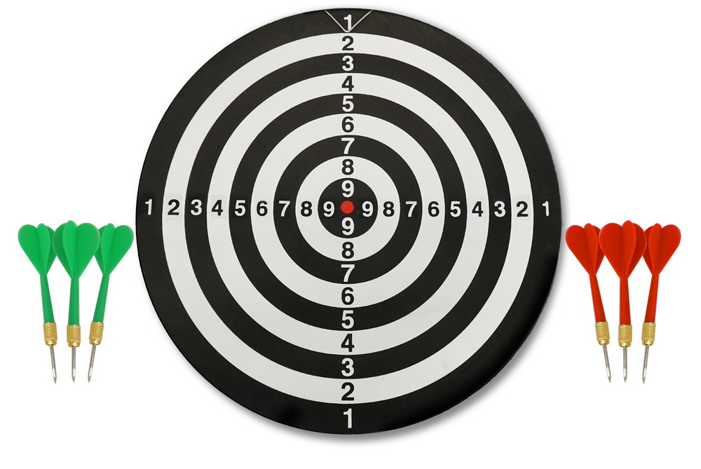 Набор для игры в дартс 37 см с дротиками