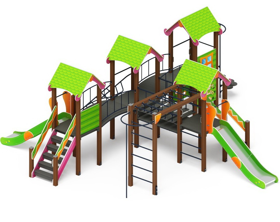ЛУКОМОРЬЕ детский игровой комплекс ДИК 2.25.08-01.С (Н=1200)