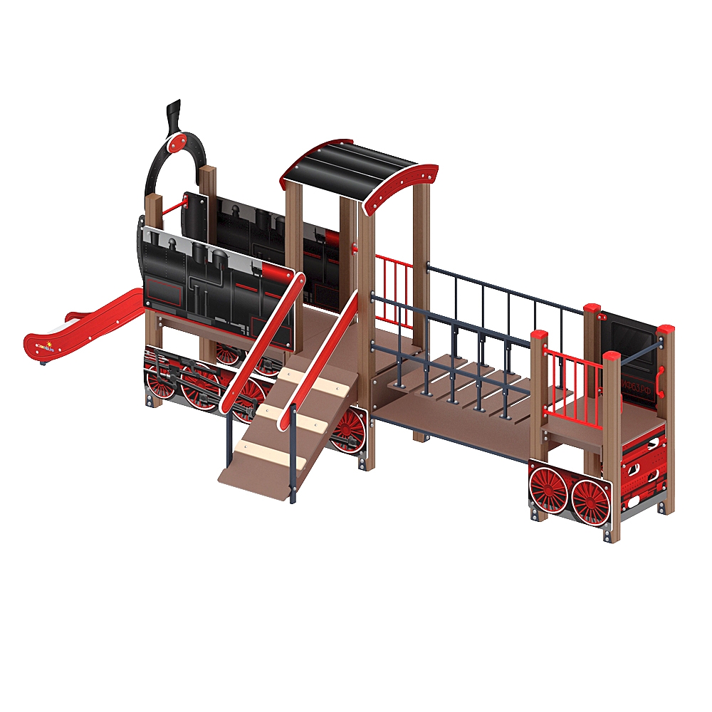 ПАРОВОЗИК детский игровой комплекс ДИК 1.03.5.01-12 (H=750)