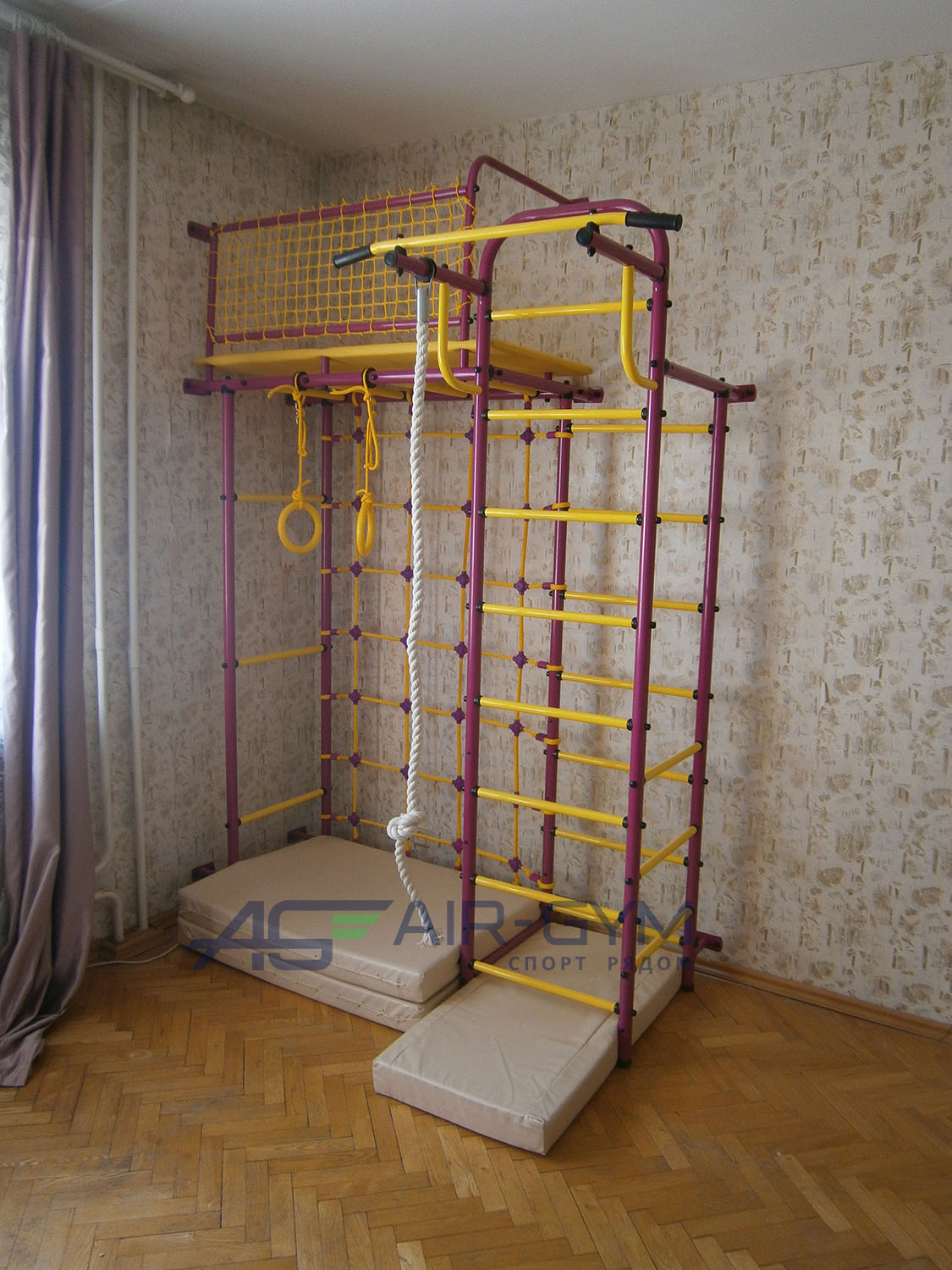 Спортивно-игровой комплекс Пионер 10СМ бело/серый