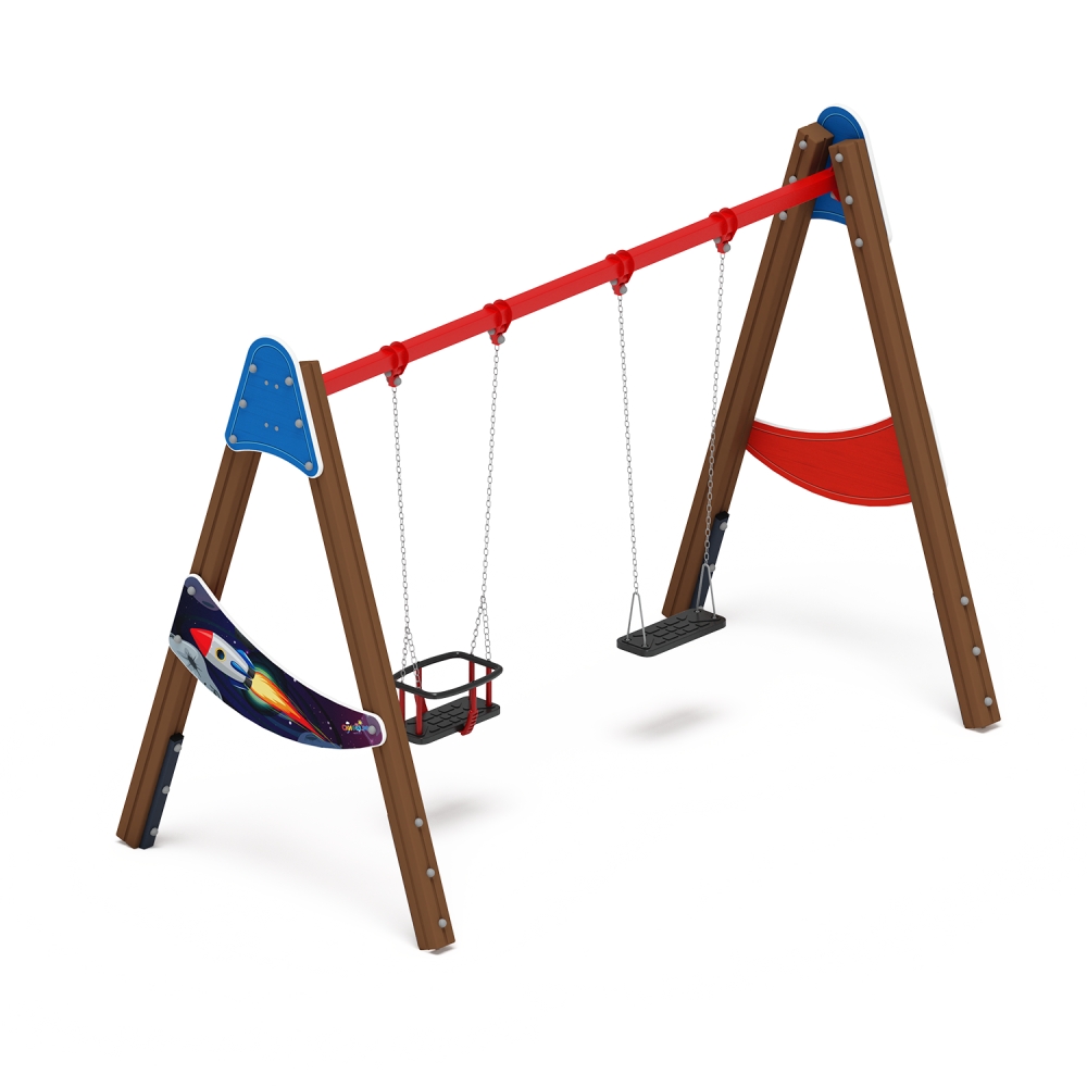 КОСМОПОРТ качели Д2 двойные ИО 12.Д.03.04.02-П