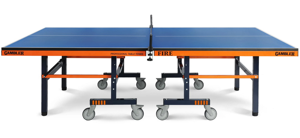 Стол теннисный GAMBLER Fire Синий (без сетки)