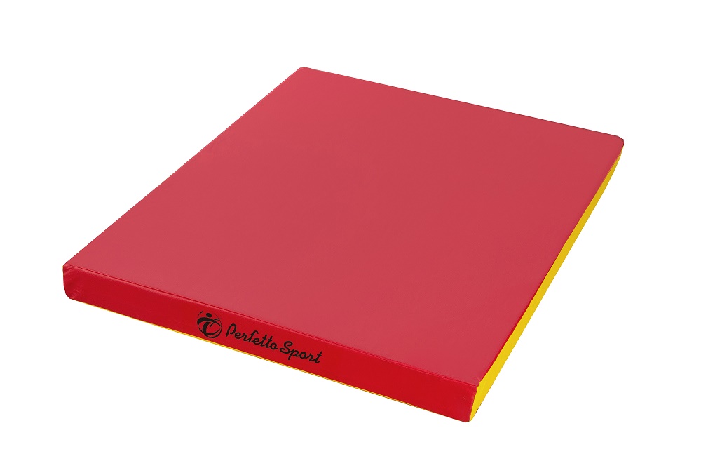 Мат № 9 (100 х 150 х 10) PERFETTO SPORT красно/жёлтый