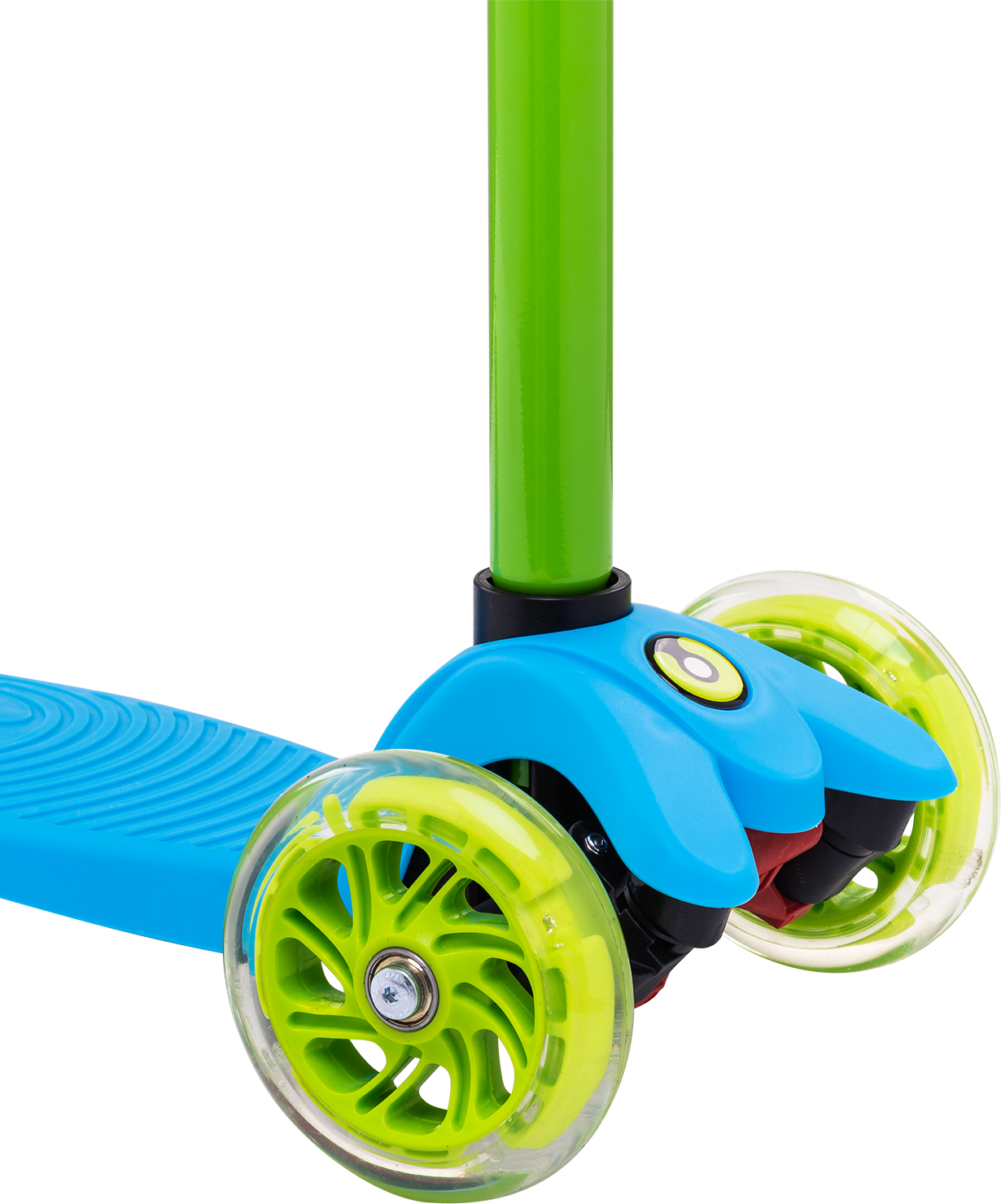 Самокат 3-колесный Snappy 3D, 120/80 мм, синий/зеленый
