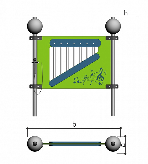 Бизиборд МЕТАЛЛОФОН Romana 057.98.00