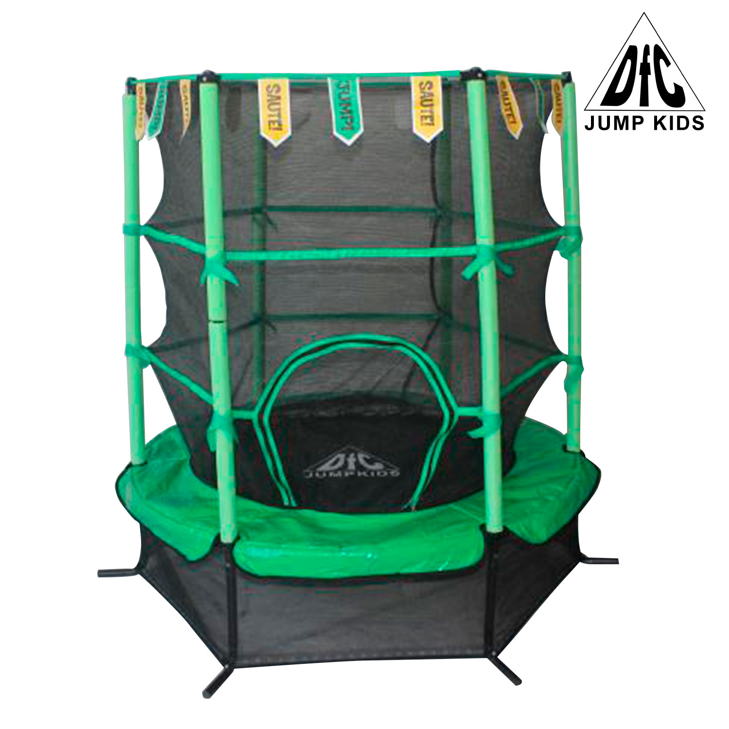 Батут детский зеленый DFC Jump Kids 55"
