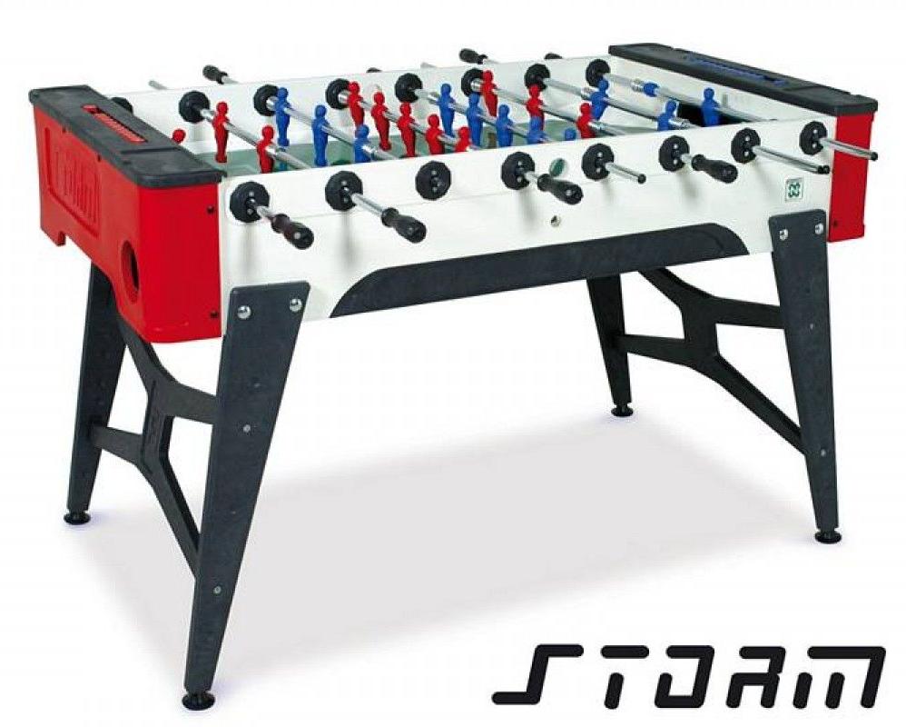 Всепогодный настольный футбол (кикер) Storm F-1 family outdoor 5 ф (138 x 76 x 88 см, красный)