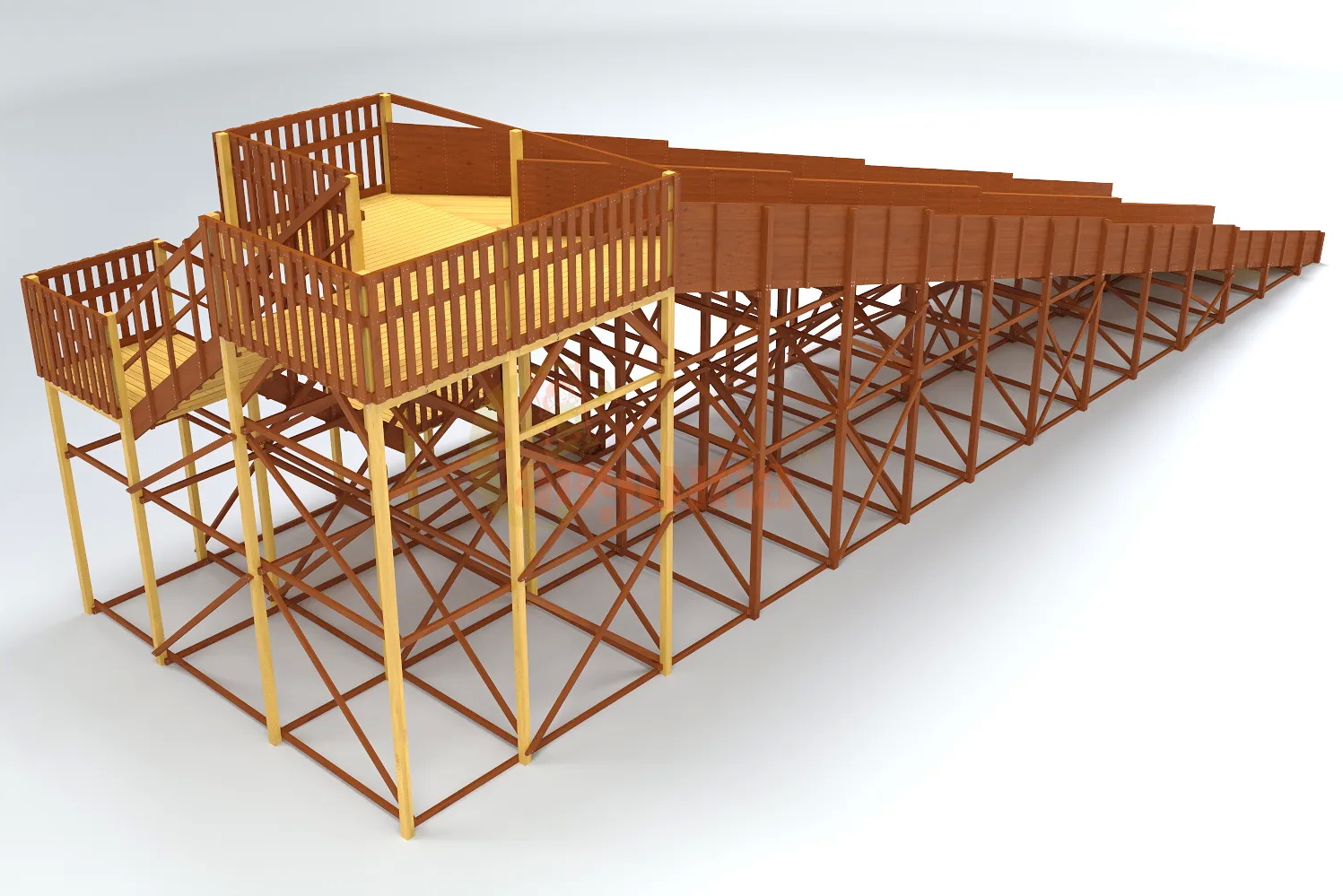 Зимняя горка Савушка ЗИМА 12 (скат 18 м)