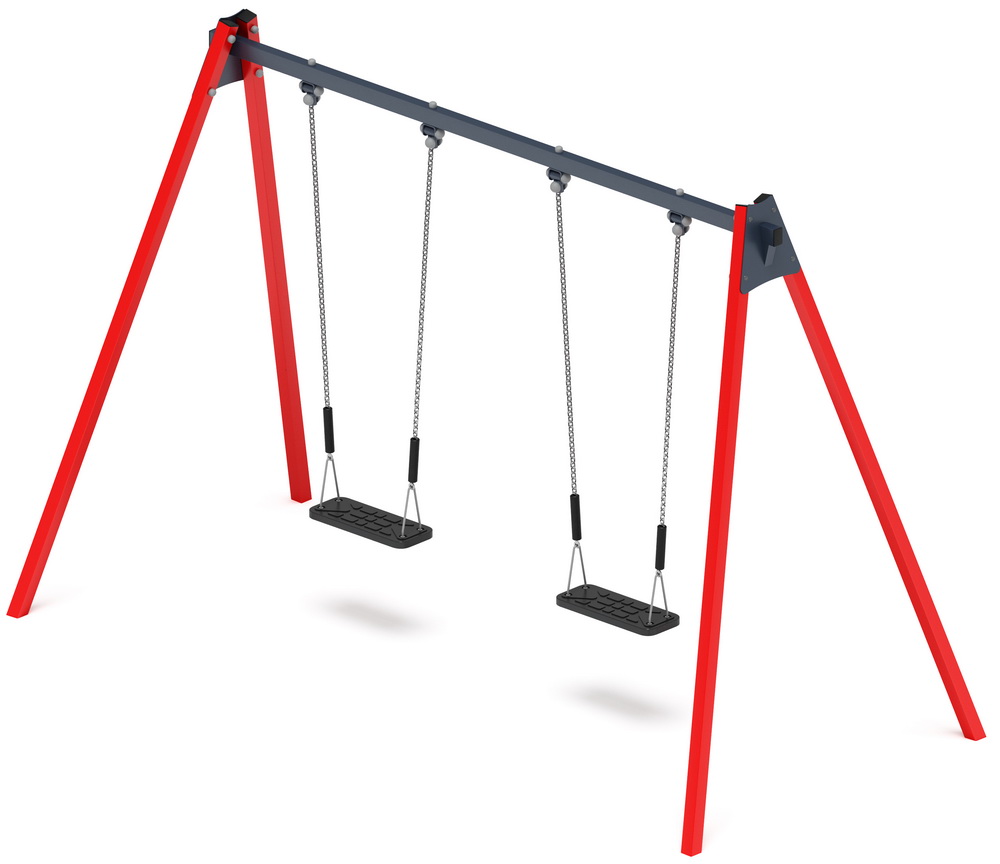 Качели М2 металл ИО 12.М.03.03.03-01 (красный)