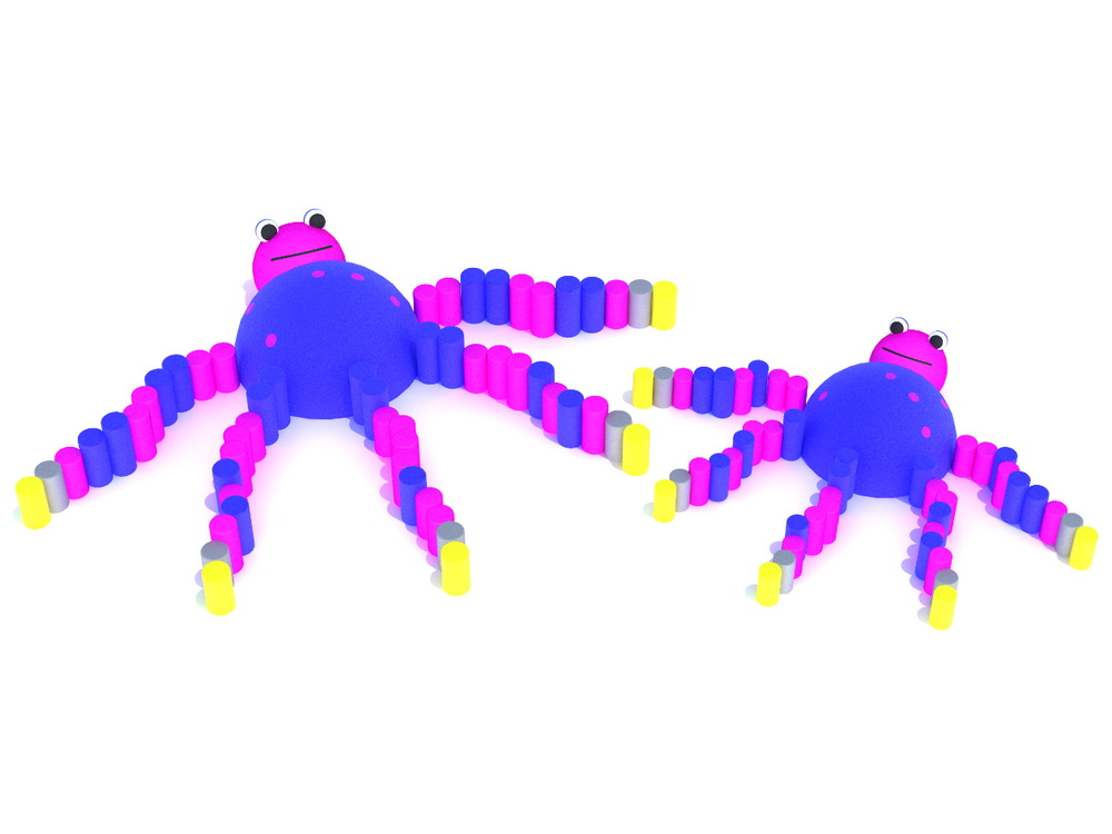 Резиновая 3D-фигура ZION Осьминог (для парков и детских площадок)