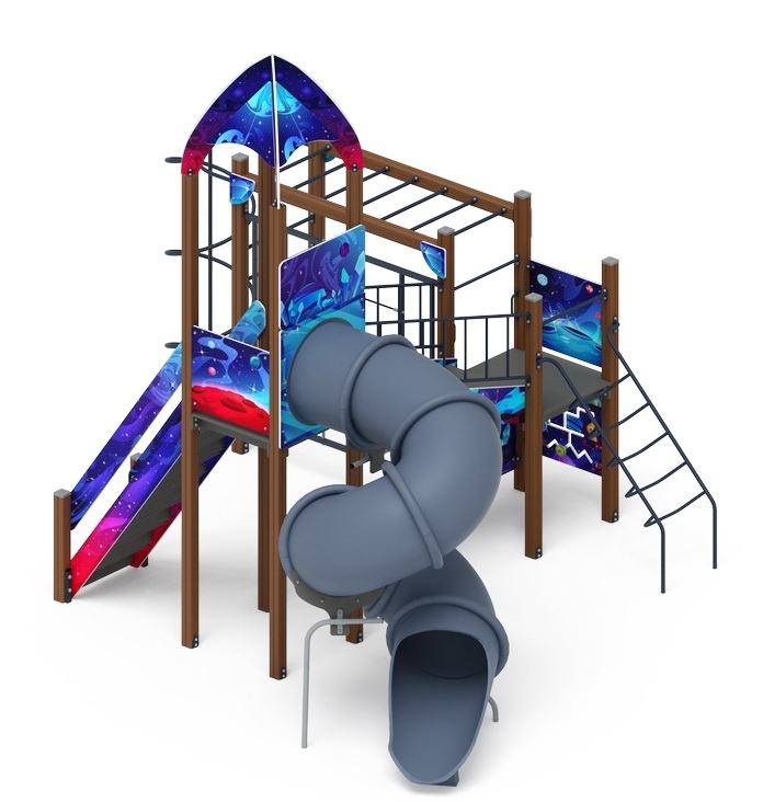 КОСМОПОРТ детский игровой комплекс ДИК 2.14.09-02 (H=2000)