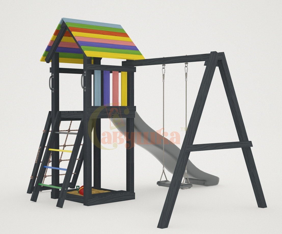 Детская площадка Савушка 7 (Black Edition)