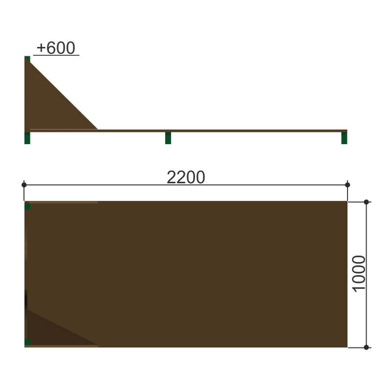 Одиночный окоп для стрельбы и метания гранат Romana 206.07.06