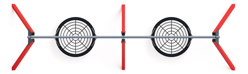 Качели-гнездо М2 двойные ИО 12.М.05.05.01-01 (красные)