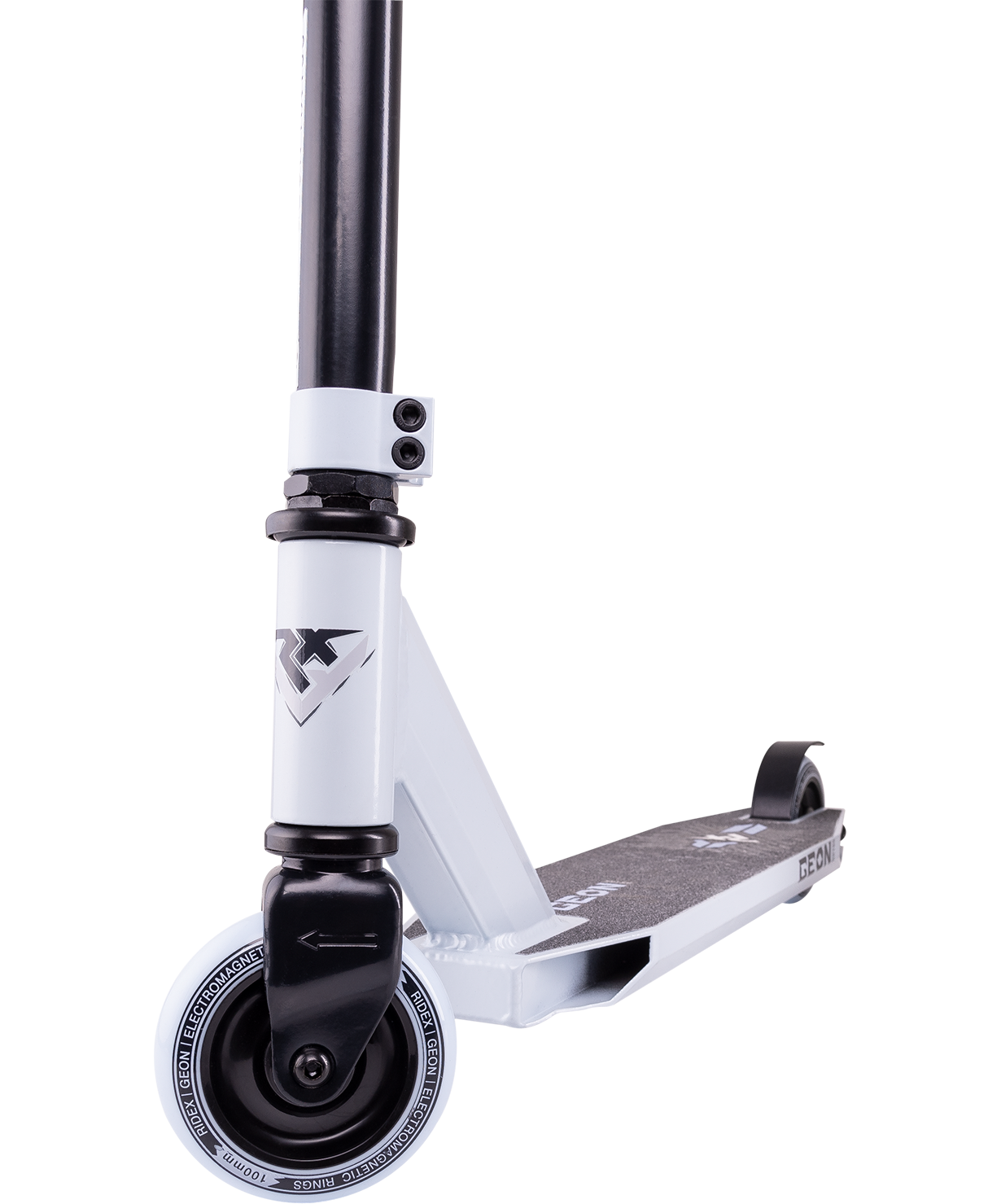 Самокат трюковый Geon white 100 мм