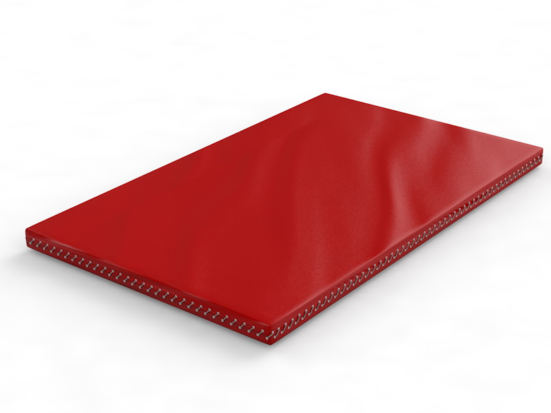 Мат гимнастический на шнуровке 2х1,25х0,1 м