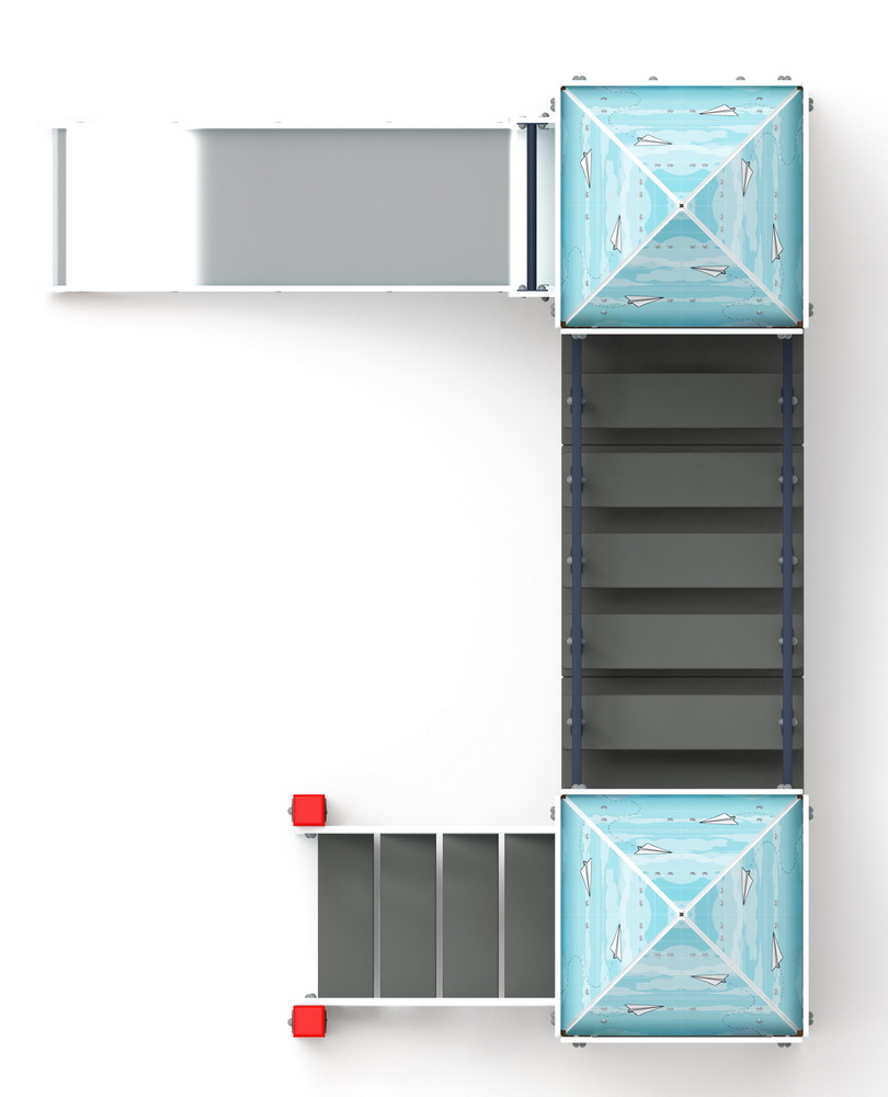 КОРОЛЕВСТВО (Коты) детский игровой комплекс ДИК 1.15.07-21 (H=900)