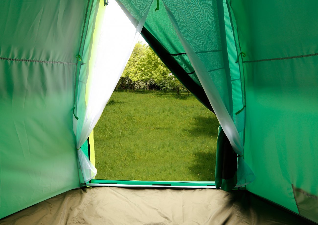 Всесезонная универсальная палатка ЛОТОС 5У (легкий тент; стеклокомпозитный каркас)