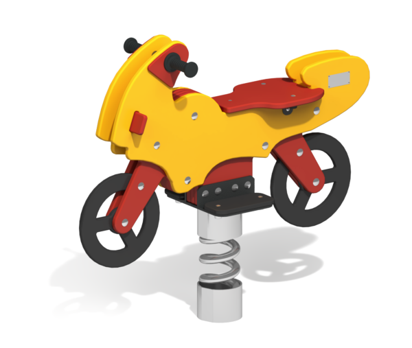 Качалка на пружине для детской площадки Мотоцикл спорт КБ-81