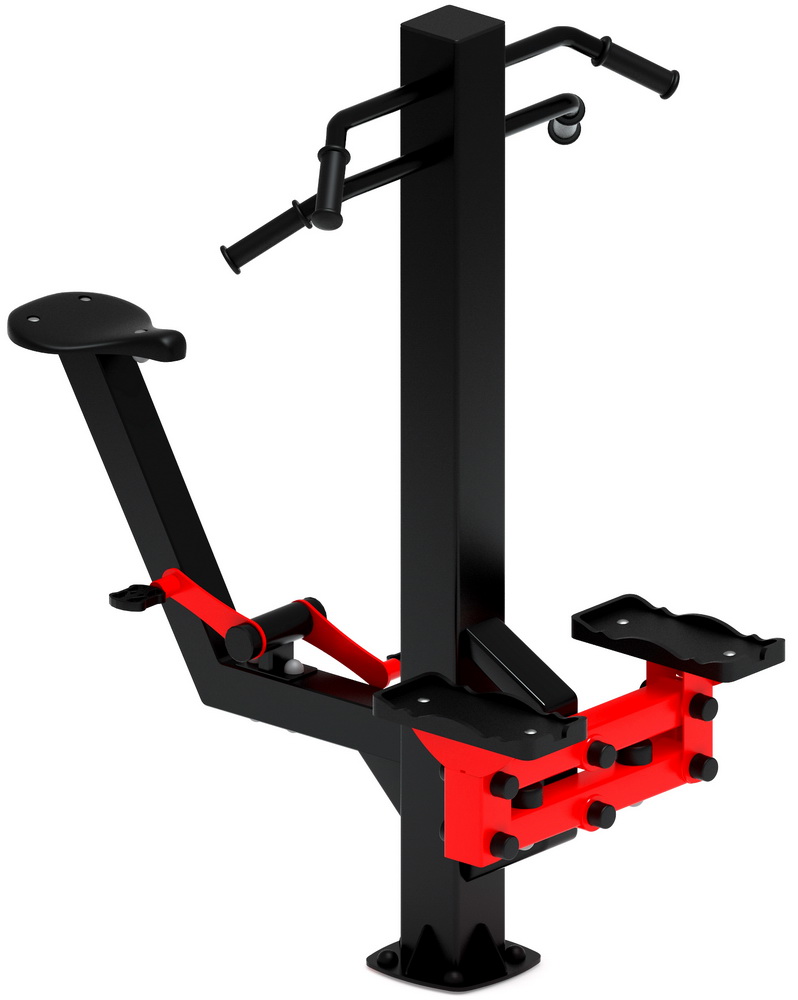 Тренажер уличный СТЕП+ВЕЛО (красный) СТ 018-11