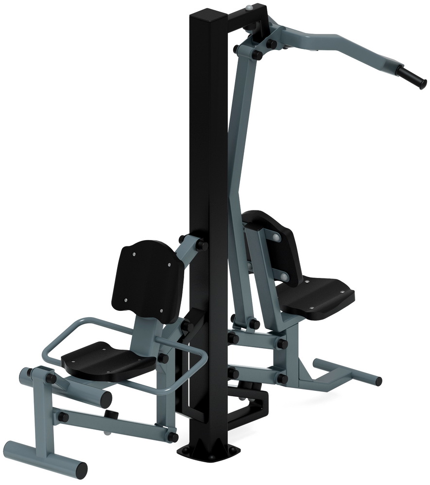 Тренажер уличный ВЕРХНЯЯ ТЯГА + ФЛЕКС (серый) СТ 021-13.П