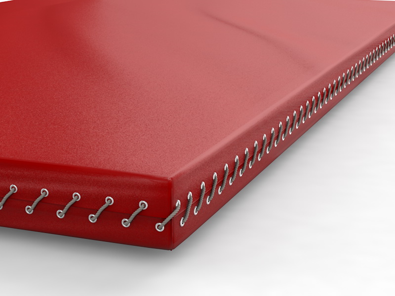 Мат гимнастический на шнуровке 2х1,25х0,1 м