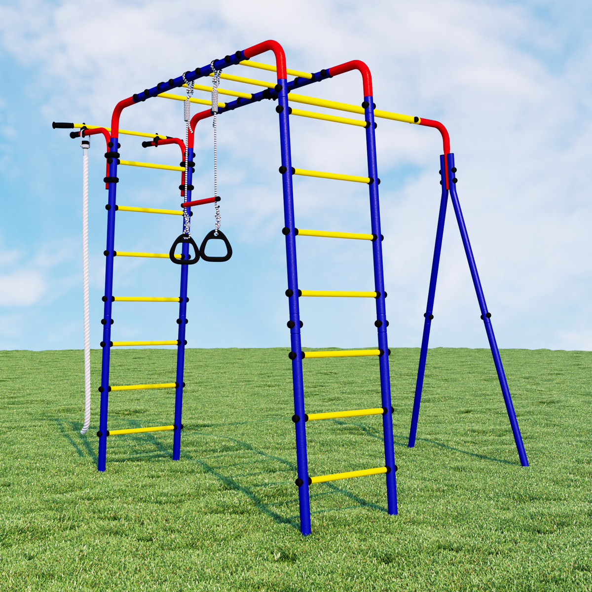 Спортивно-игровой комплекс ROMANA Веселая лужайка-2 R.103.25.04 (+ 1.Д-26.00 Качели фанерные)