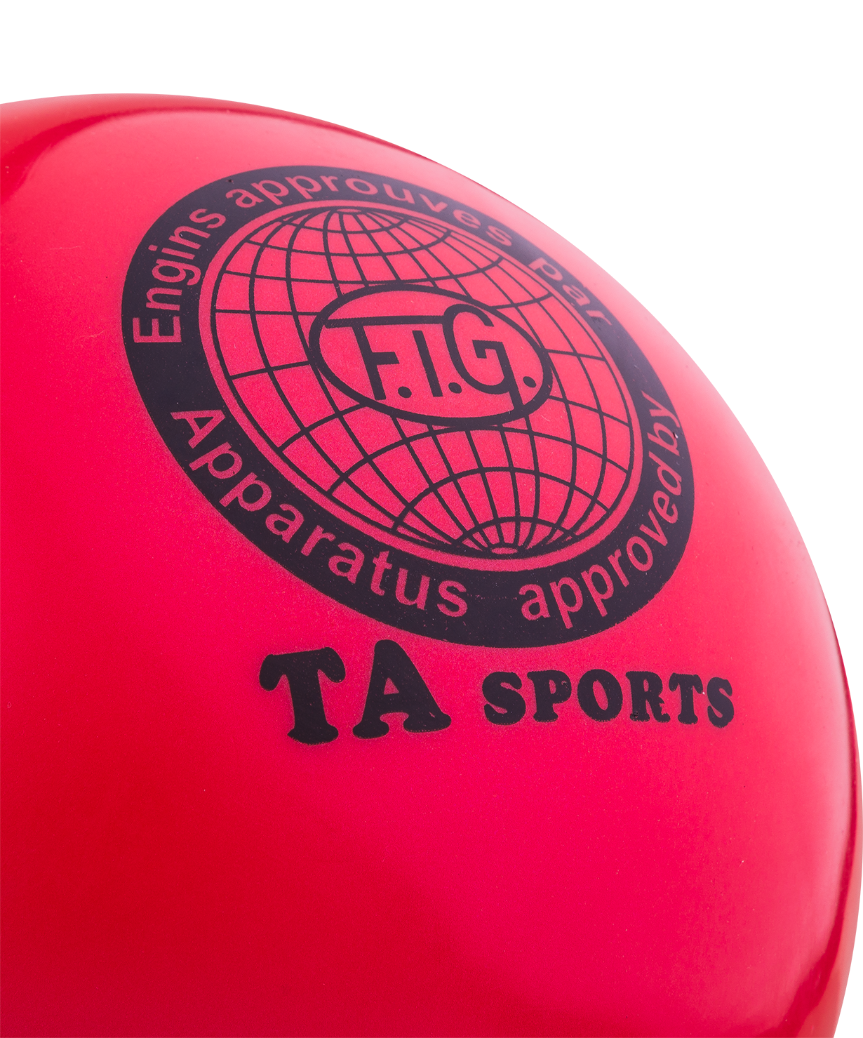 Мяч для художественной гимнастики RGB-101, 19 см, красный