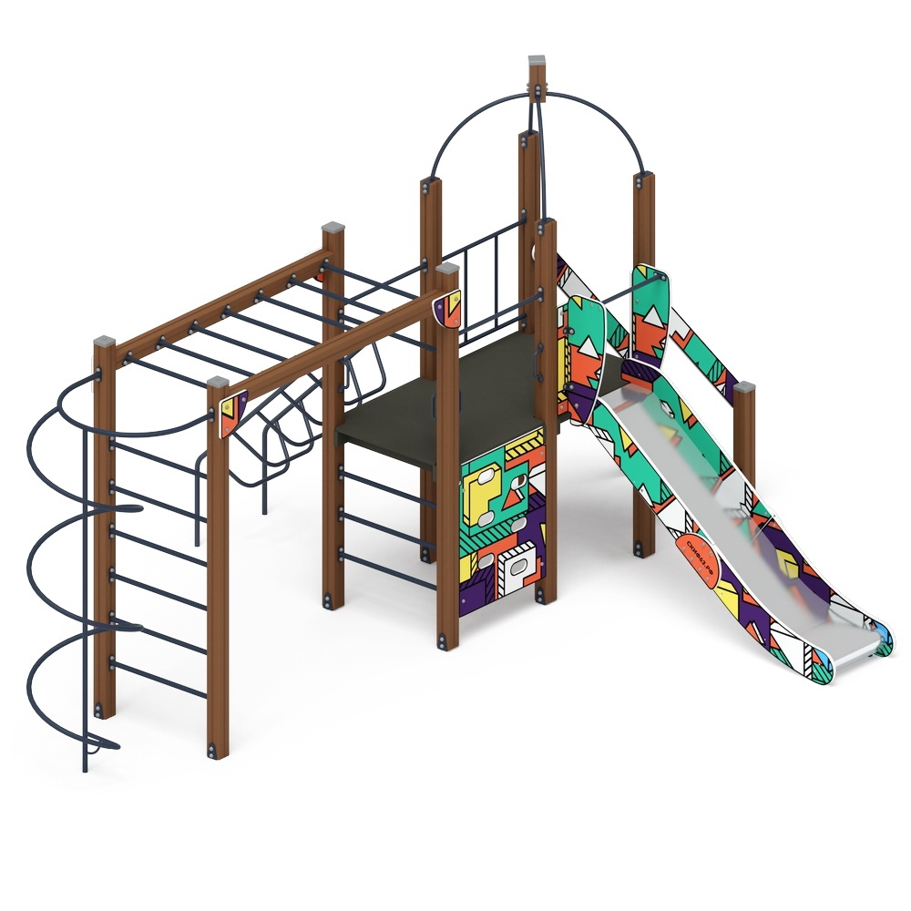 НАВИНА (Геометрия) детский игровой комплекс ДИК 2.09.02-02 (H=1200)