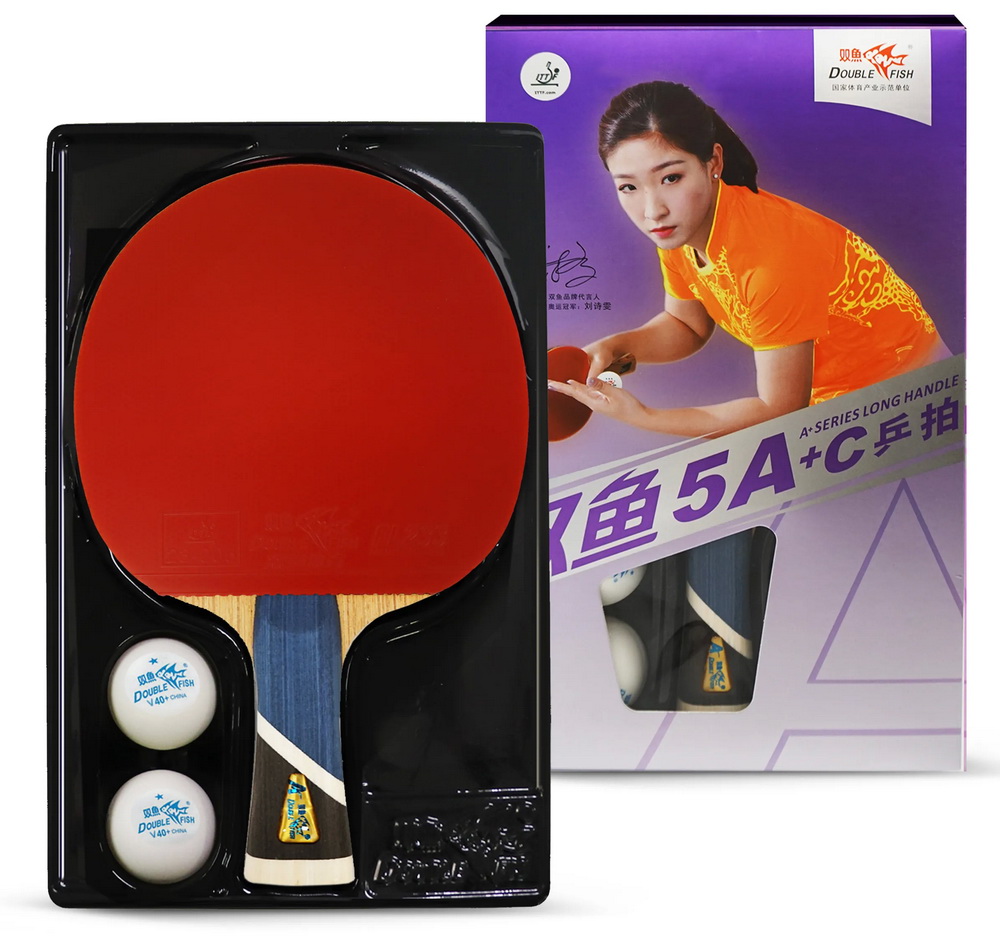 Ракетка для настольного тенниса DOUBLE FISH (5A+C серия)