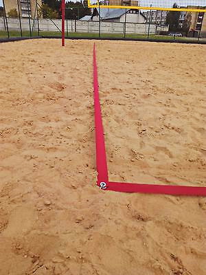 Разметка площадки для пляжного волейбола с колышками для крепления в грунт (03.3.300.1)