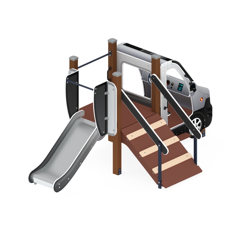 МАШИНКА С ГОРКОЙ тип 4 детский игровой комплекс ДИК 1.03.1.04-02 (H=750)