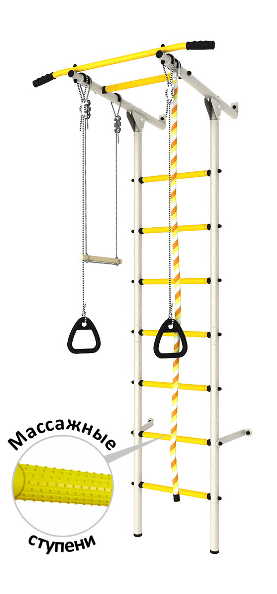 DSK Пристенный (с массажными ступенями) Белый/Желтый ДСКМ-2С-7.06.Г3.410.14-24