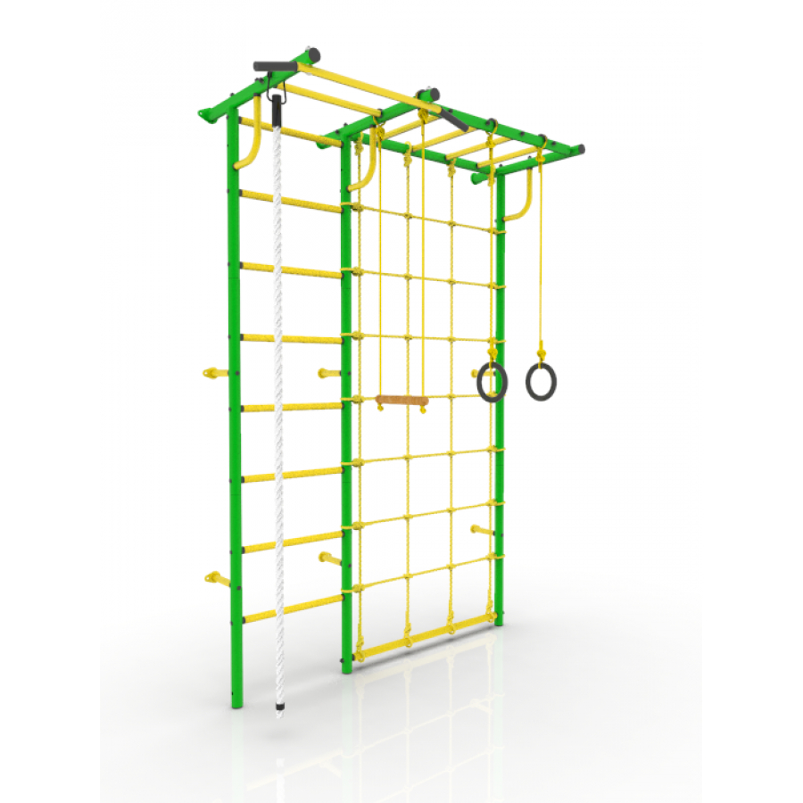 Шведская стенка Роки с рукоходом (зеленый)