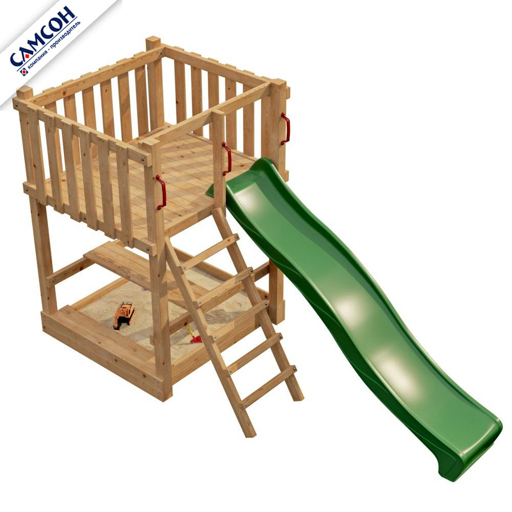 Детская деревянная игровая площадка ЭЛЕМЕНТ 1 Самсон