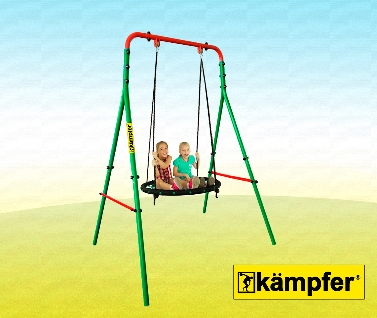 Уличные качели Kampfer Wippe (Гнездо большое зеленое)