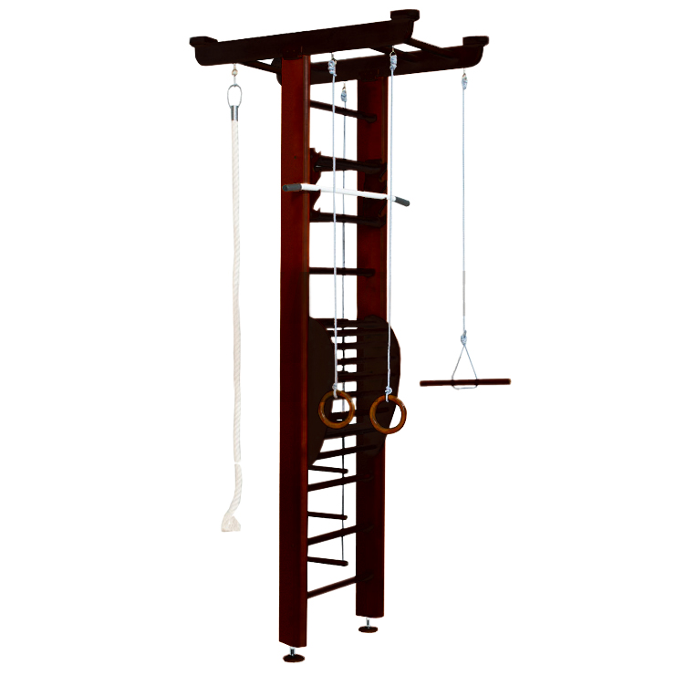 Детский спортивный комплекс Карусель 2Д.04.01 + тренажер для осанки №2 Венге