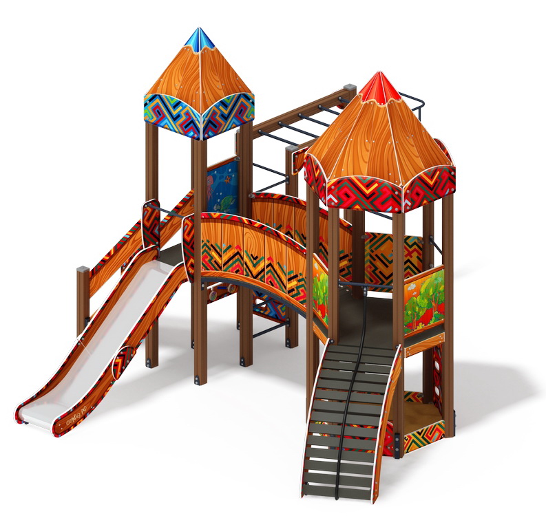 КАРАНДАШИ детский игровой комплекс ДИК 2.26.03-01.С (H=1200)