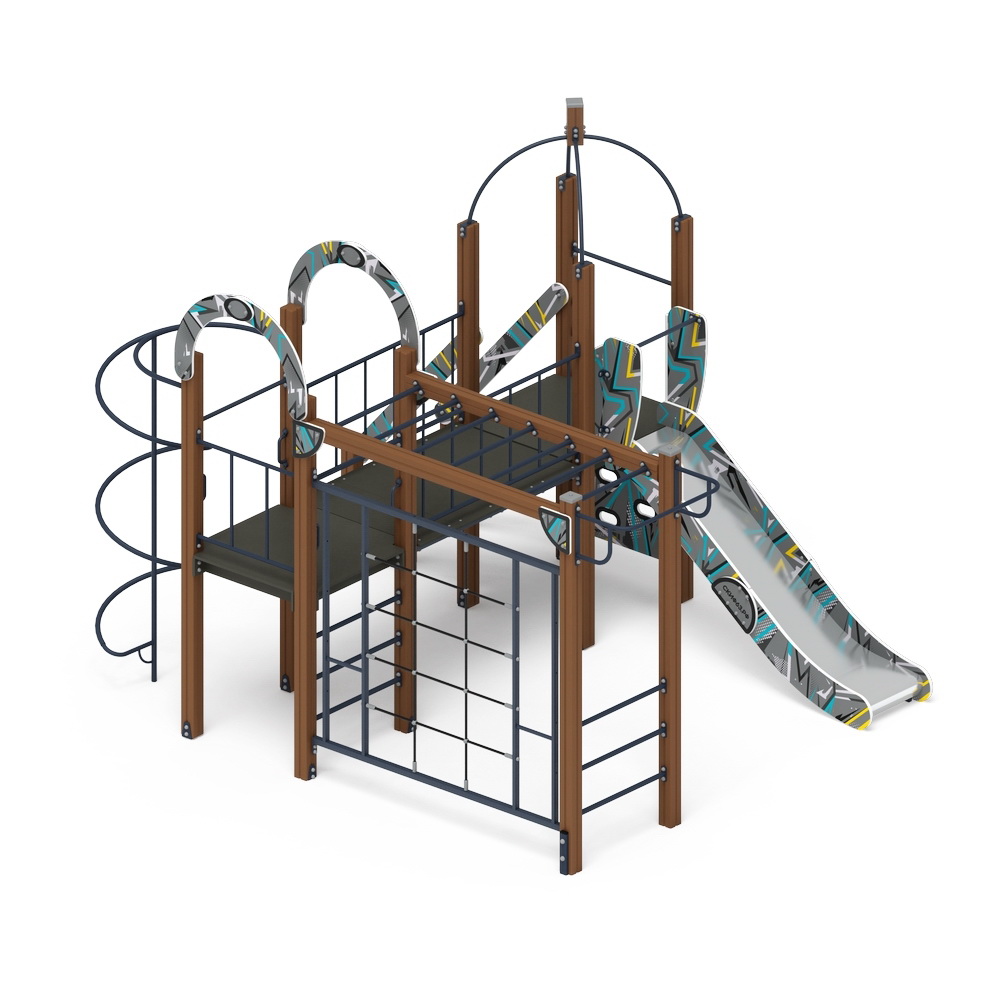 НАВИНА (Техно-голубой) детский игровой комплекс ДИК 2.09.04-01 (Н=1200)