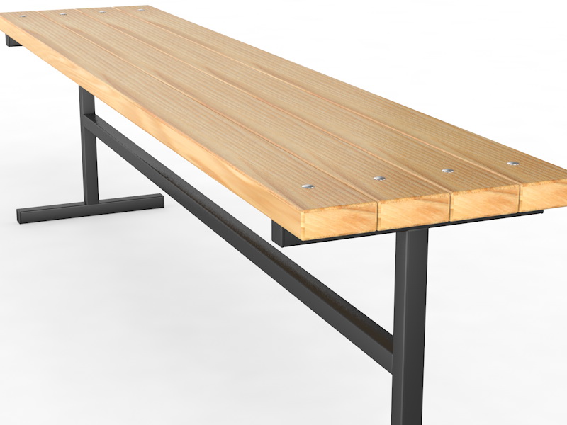 Уличная скамейка без спинки «Тавр» (14.6.100)