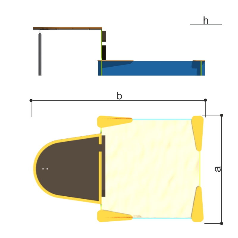 Песочница-столик «Romana 109.37.01»