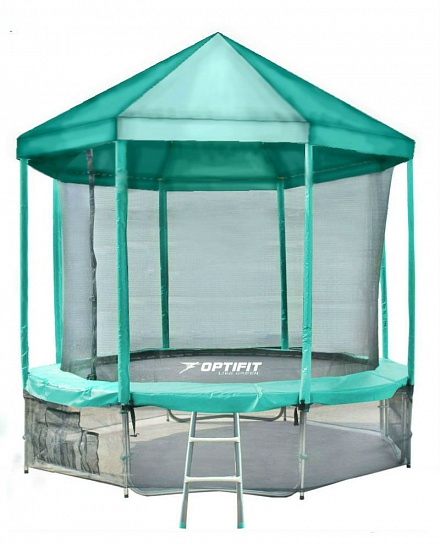 БАТУТ OPTIFIT LIKE GREEN 12FT С КРЫШЕЙ