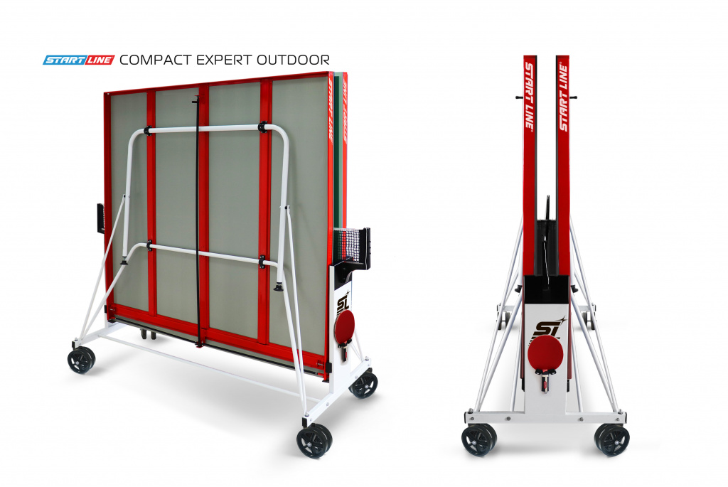 Теннисный стол START LINE Compact Expert Outdoor Green с сеткой