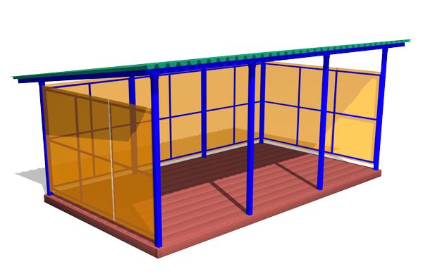 Навес ZION теневой ТНПО 3.6 (ТН047)