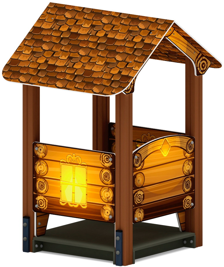 ДОМИК МАЛЫЙ 2 (Эко) для детской площадки МФ 10.01.02-02