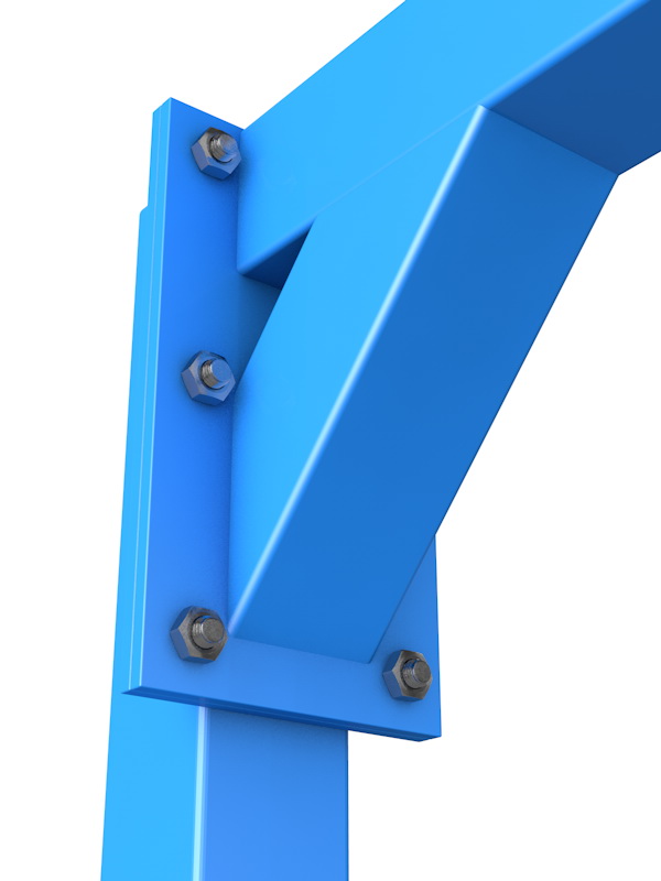 Стойка баскетбольная разборная, с креплением на анкера (01.119)